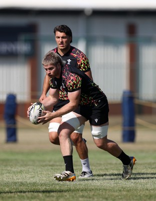170726 - Wales Rugby Captains Run in Durban ahead of their Nations Championship game against South Africa tomorrow - Aaron Wainwright during training