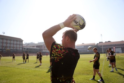 170726 - Wales Rugby Captains Run in Durban ahead of their Nations Championship game against South Africa tomorrow - Dewi Lake during training