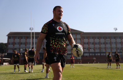 170726 - Wales Rugby Captains Run in Durban ahead of their Nations Championship game against South Africa tomorrow - Dewi Lake during training