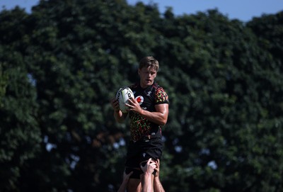 170726 - Wales Rugby Captains Run in Durban ahead of their Nations Championship game against South Africa tomorrow - Alex Mann during training