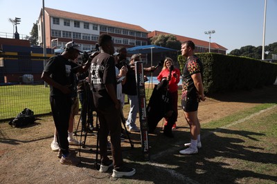 170726 - Wales Rugby Captains Run in Durban ahead of their Nations Championship game against South Africa tomorrow - Dewi Lake speaks to the media