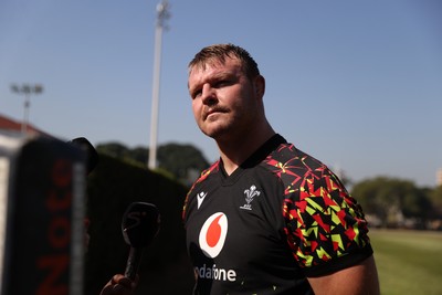 170726 - Wales Rugby Captains Run in Durban ahead of their Nations Championship game against South Africa tomorrow - Dewi Lake speaks to the media