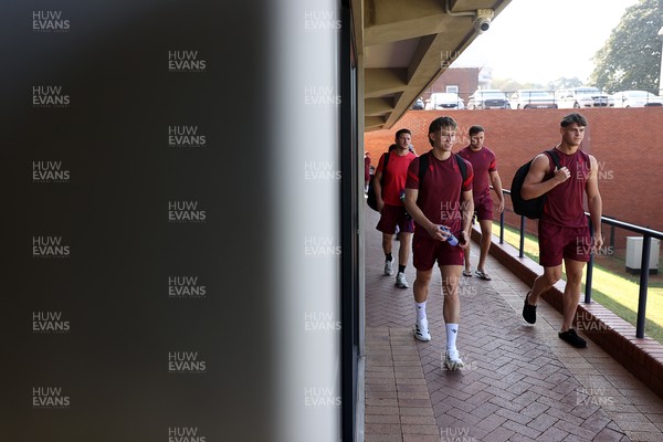 170726 - Wales Rugby Captains Run in Durban ahead of their Nations Championship game against South Africa tomorrow - Ellis Mee and Eddie James