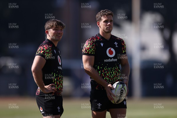 170726 - Wales Rugby Captains Run in Durban ahead of their Nations Championship game against South Africa tomorrow - Dan Edwards and Kieran Hardy during training
