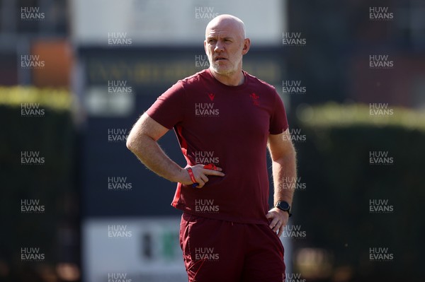170726 - Wales Rugby Captains Run in Durban ahead of their Nations Championship game against South Africa tomorrow - Steve Tandy, Head Coach during training