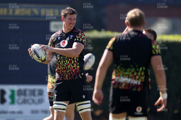 170726 - Wales Rugby Captains Run in Durban ahead of their Nations Championship game against South Africa tomorrow - Adam Beard during training