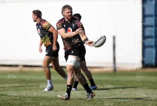 170726 - Wales Rugby Captains Run in Durban ahead of their Nations Championship game against South Africa tomorrow - Aaron Wainwright during training