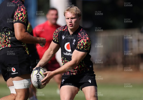 170726 - Wales Rugby Captains Run in Durban ahead of their Nations Championship game against South Africa tomorrow - Blair Murray during training