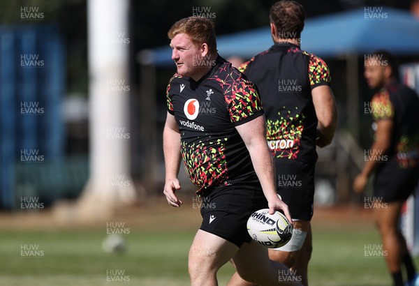 170726 - Wales Rugby Captains Run in Durban ahead of their Nations Championship game against South Africa tomorrow - Rhys Carre during training