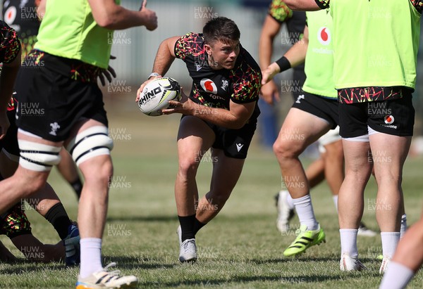 170726 - Wales Rugby Captains Run in Durban ahead of their Nations Championship game against South Africa tomorrow - Reuben Morgan-Williams during training
