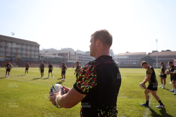 170726 - Wales Rugby Captains Run in Durban ahead of their Nations Championship game against South Africa tomorrow - Dewi Lake during training
