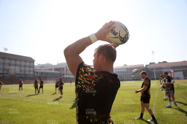 170726 - Wales Rugby Captains Run in Durban ahead of their Nations Championship game against South Africa tomorrow - Dewi Lake during training