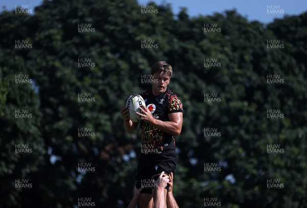 170726 - Wales Rugby Captains Run in Durban ahead of their Nations Championship game against South Africa tomorrow - Alex Mann during training