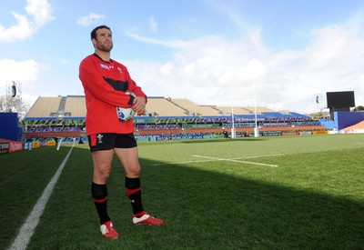 17.09.11 - Wales Rugby Captains Run - Jamie Roberts during training at Waikato Stadium. 