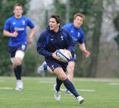18.03.11 - Wales Rugby Captains Run - James Hook during training. 