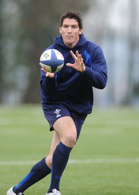 18.03.11 - Wales Rugby Captains Run - James Hook during training. 