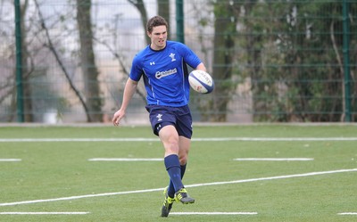 18.03.11 - Wales Rugby Captains Run - George North during training. 