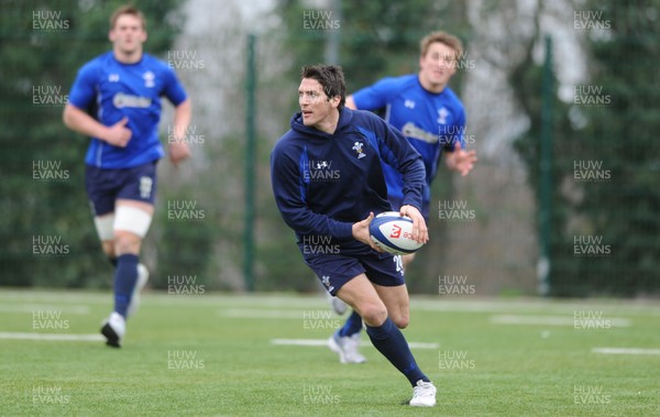 18.03.11 - Wales Rugby Captains Run - James Hook during training. 