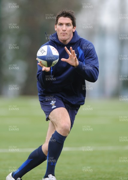 18.03.11 - Wales Rugby Captains Run - James Hook during training. 