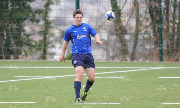 18.03.11 - Wales Rugby Captains Run - George North during training. 