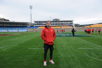 18.06.10 - Wales Rugby Captains Run - Andrew Bishop during a visit to Carisbrook, Dunedin. 