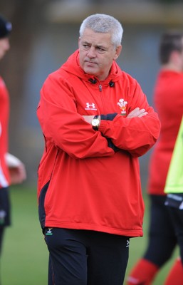 18.06.10 - Wales Rugby Captains Run - Head coach Warren Gatland during training. 
