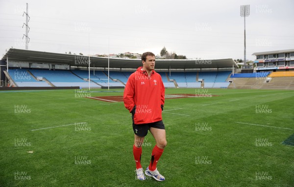 18.06.10 - Wales Rugby Captains Run - Jamie Roberts during a visit to Carisbrook, Dunedin. 