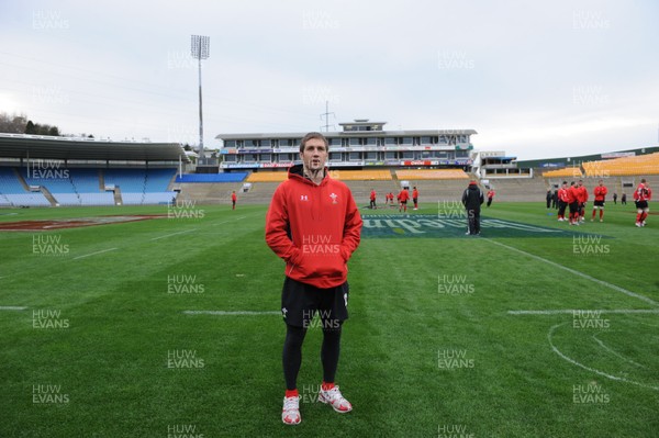 18.06.10 - Wales Rugby Captains Run - Andrew Bishop during a visit to Carisbrook, Dunedin. 