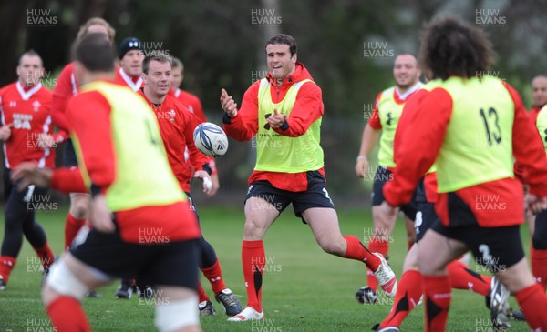18.06.10 - Wales Rugby Captains Run - Jamie Roberts during training. 