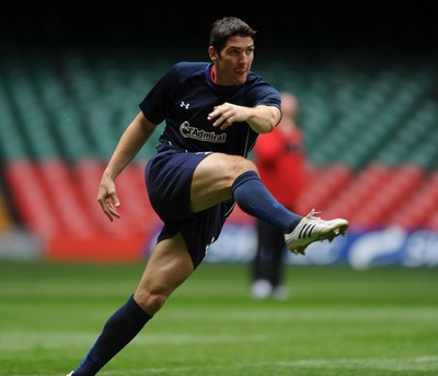 19.08.11 - Wales Rugby Captains Run - James Hook during training. 