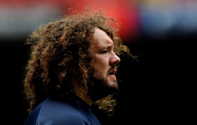 19.08.11 - Wales Rugby Captains Run - Adam Jones during training. 
