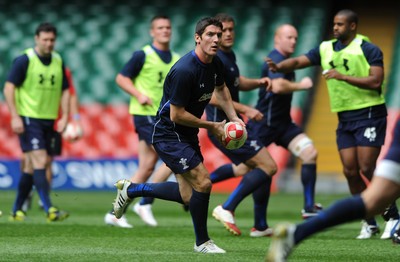 19.08.11 - Wales Rugby Captains Run - James Hook during training. 