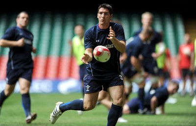 19.08.11 - Wales Rugby Captains Run - James Hook during training. 