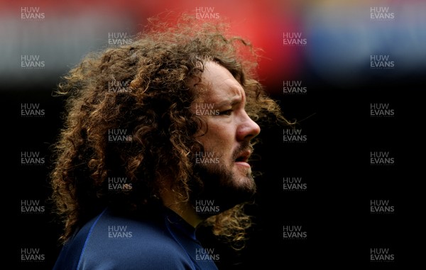 19.08.11 - Wales Rugby Captains Run - Adam Jones during training. 
