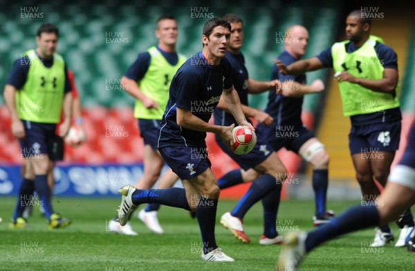 19.08.11 - Wales Rugby Captains Run - James Hook during training. 