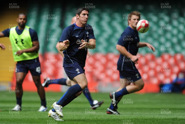 19.08.11 - Wales Rugby Captains Run - James Hook during training. 