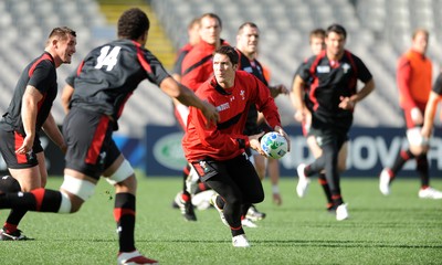 20.10.11 - Wales Rugby Captains Run - James Hook during training. 