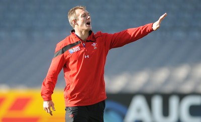 20.10.11 - Wales Rugby Captains Run - Attack coach Rob Howley  during training. 