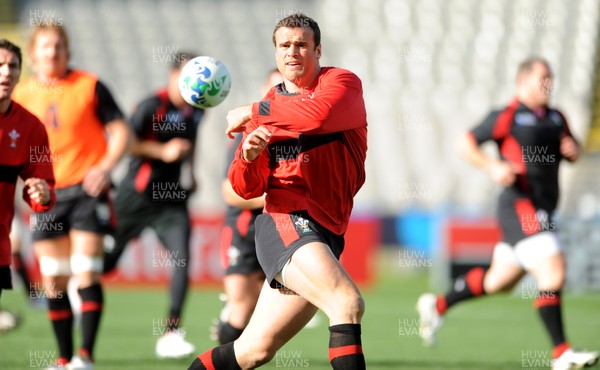 20.10.11 - Wales Rugby Captains Run - Jamie Roberts during training. 