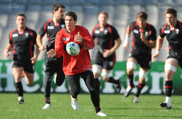 20.10.11 - Wales Rugby Captains Run - James Hook during training. 
