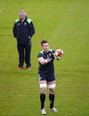 211114 - Wales Rugby Training -Dan Lydiate during training