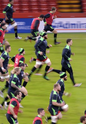 211114 - Wales Rugby Training -George North during training