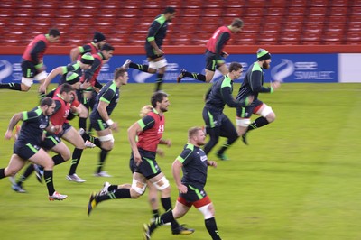 211114 - Wales Rugby Training -George North during training