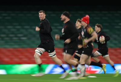 211125 - Wales Rugby Captains Run ahead of the New Zealand game tomorrow - Adam Beard during training