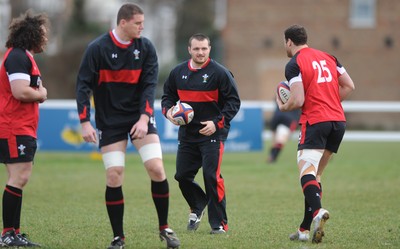 240212 - Wales Rugby Captains Run -Ken Owens during training