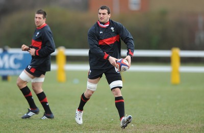 240212 - Wales Rugby Captains Run -Sam Warburton during training