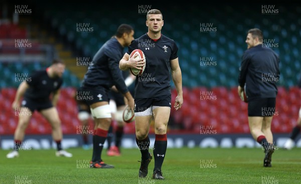 241117 - Wales Rugby Captains Run - Scott Williams during training