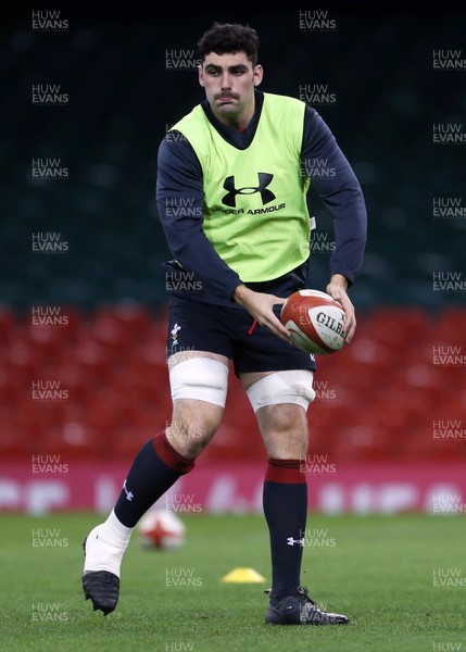 241117 - Wales Rugby Captains Run - Cory Hill during training