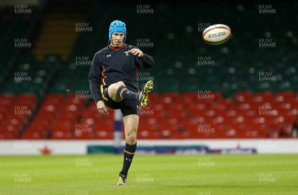 250216 - Wales Captains Run - Liam Williams during training