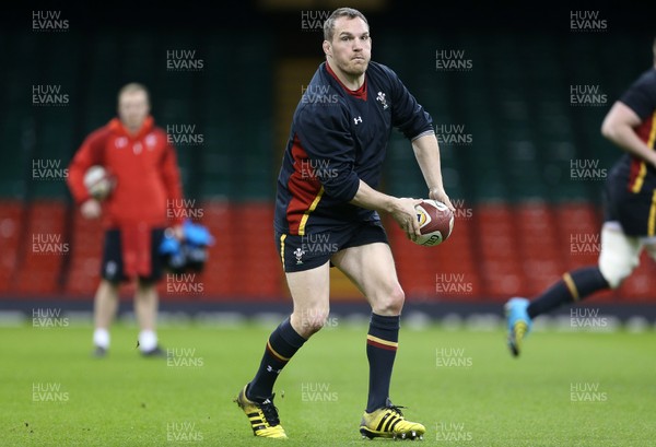 250216 - Wales Captains Run - Gethin Jenkins during training